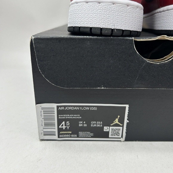 Nike Shoes Air Jordan 1 Low Retro GS “Reverse Bred” 2023 - Picture 5 of 5